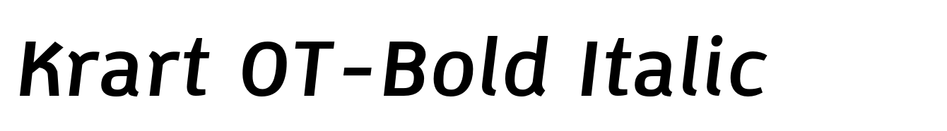 Krart OT-Bold Italic